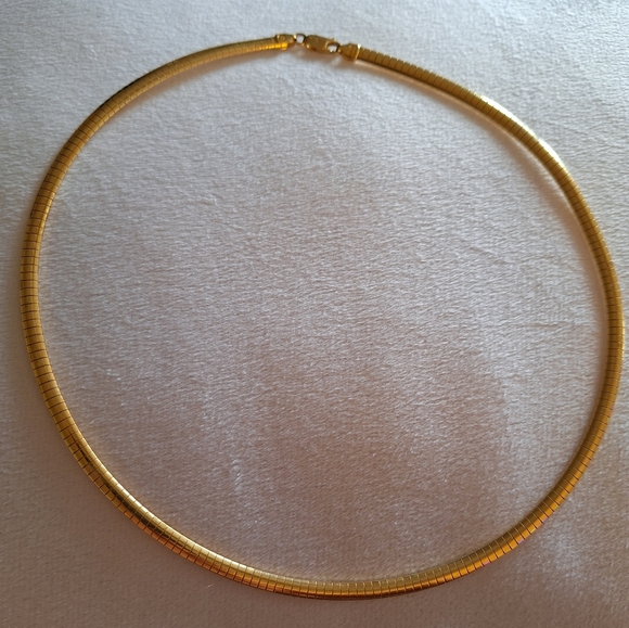 18K Yellow Gold Plated Popcorn Necklace by Moda Al Massimo - Picture 2 of 7